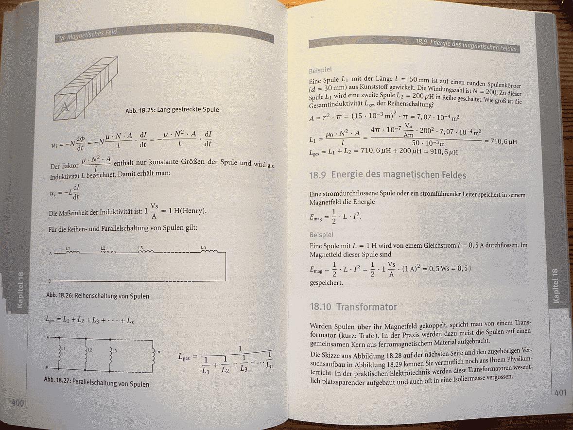 Foto: Doppelseite aus Abiturwissen Superbuch Mathe & Physik (Klick öffnet in neuem Fenster)