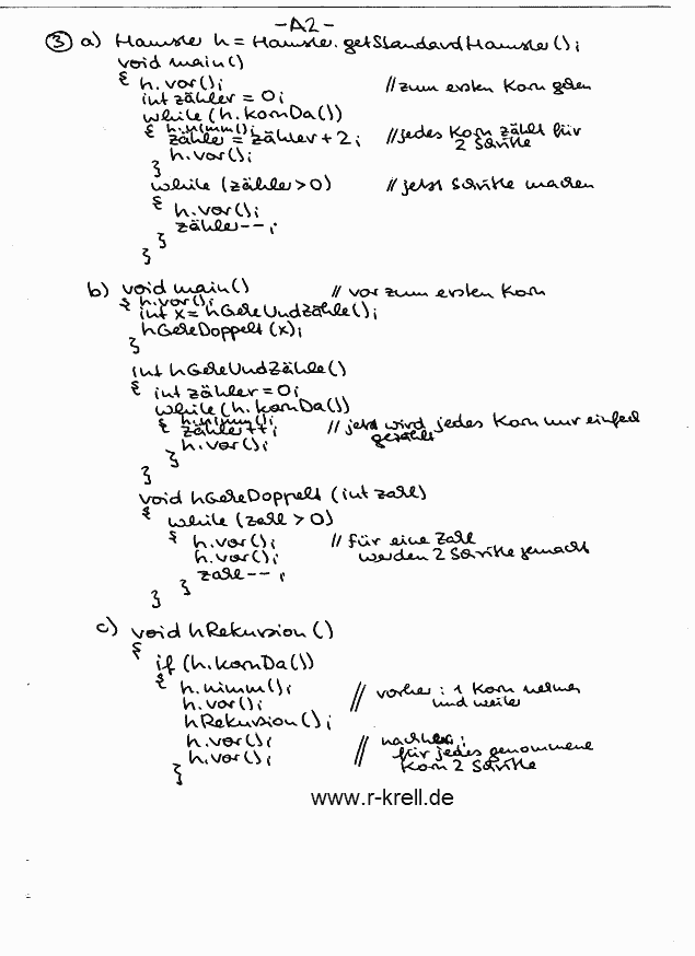 handschriftl. L�sung, Seite 2