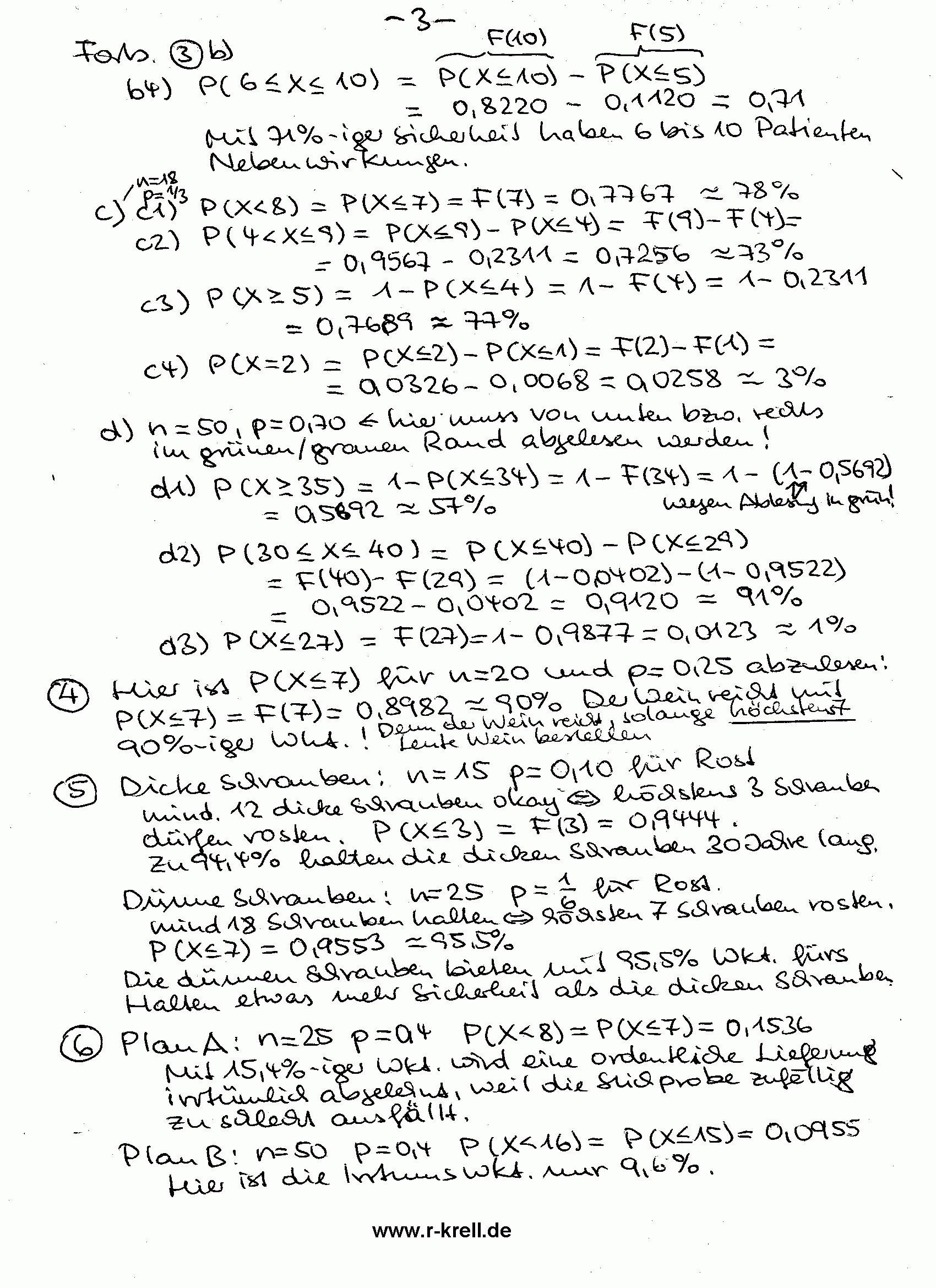 L�sung  Seite 3 (handschriftl.)