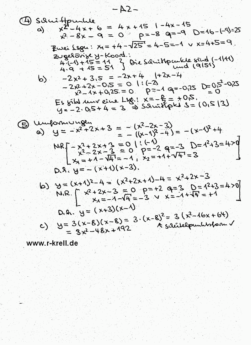 L�sung  Seite 2 (handschriftl.)