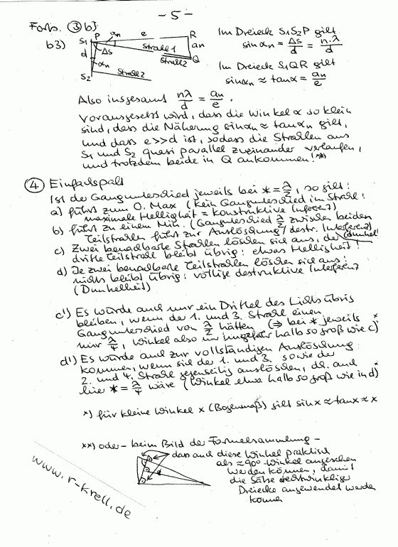 2. Klausur im Grundkurs 13 -- Lösungen Seite 5