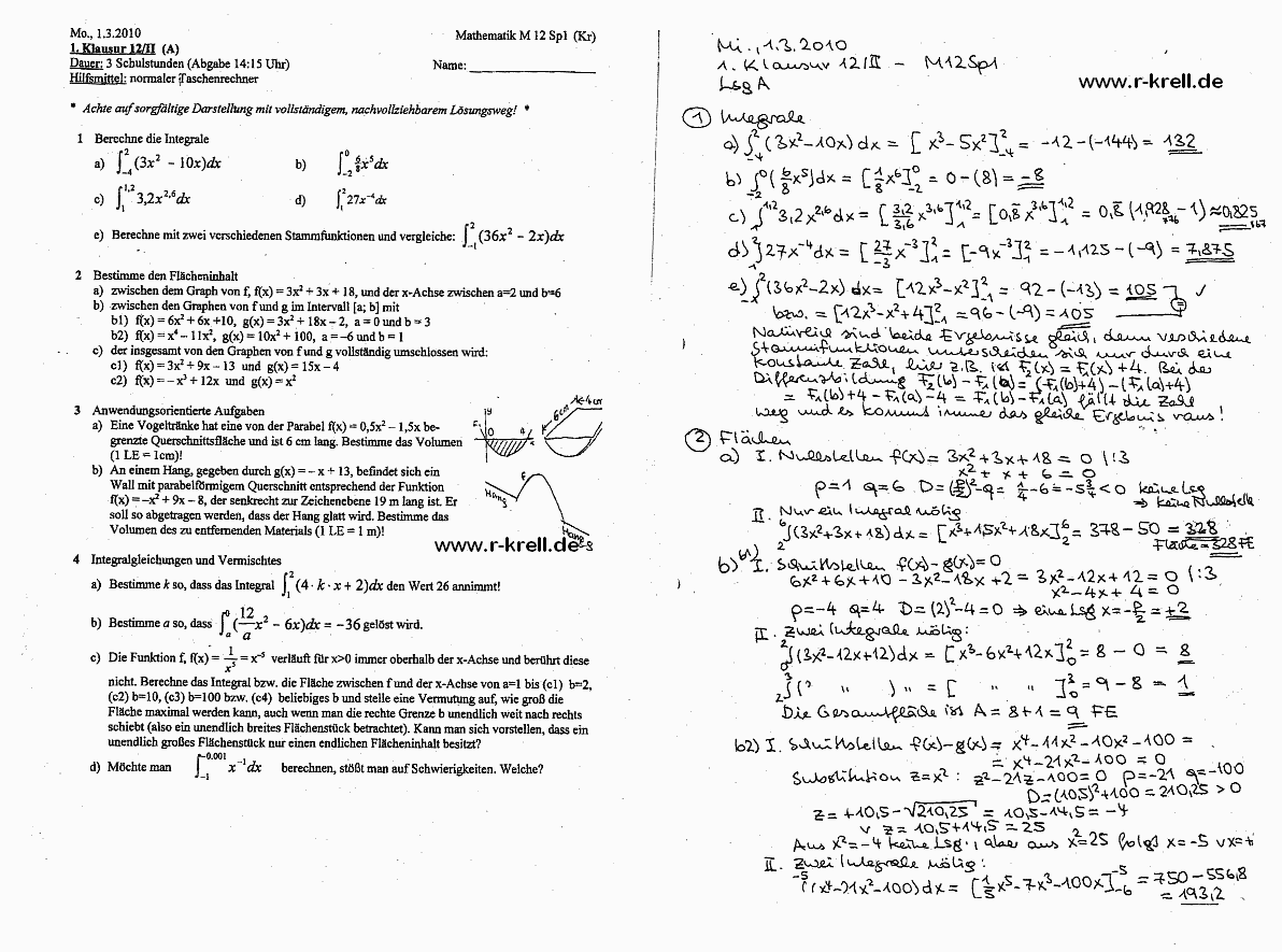 L�sung  Seite 1 (handschriftl.)