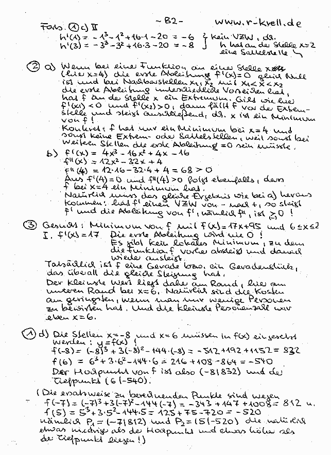 L�sung  Seite 2 (handschriftl.)