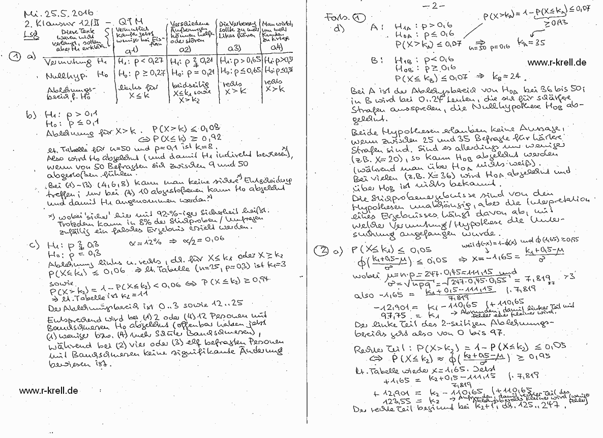 Lösung Seiten 1 und 2 (handschriftl.)