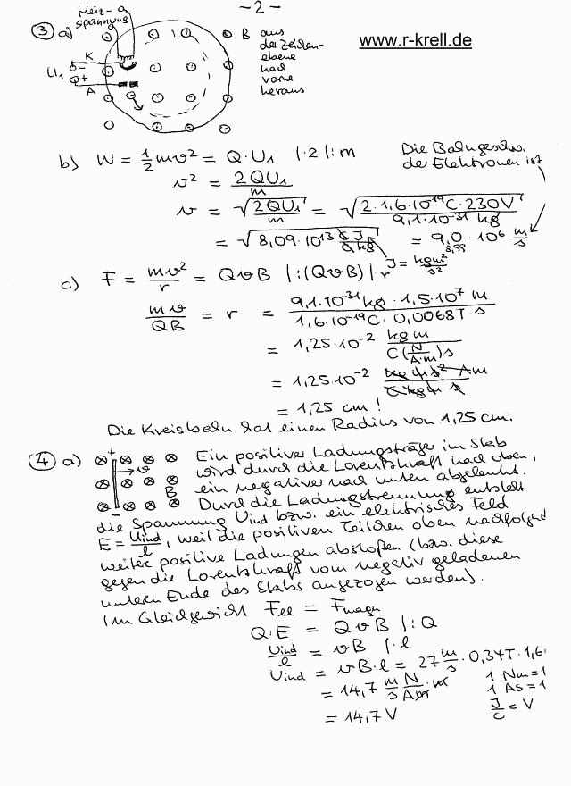 4. Klausur im Grundkurs 12 -- Lösung Seite 2 (handschriftl)