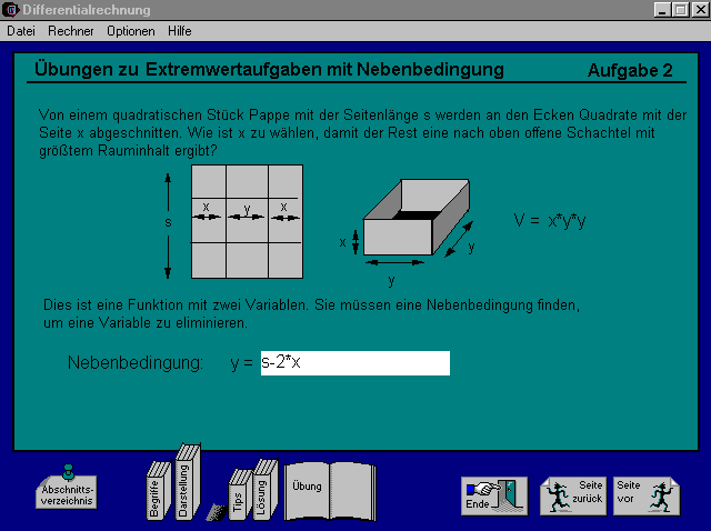 anatrai2.gif (Bildschirmabdruck Extremwertaufgabe)