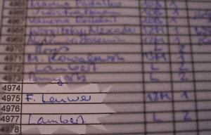 Auszug aus der Tipp-Liste