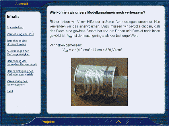 (Bildschirmfoto der Software, Farbtiefe reduziert)