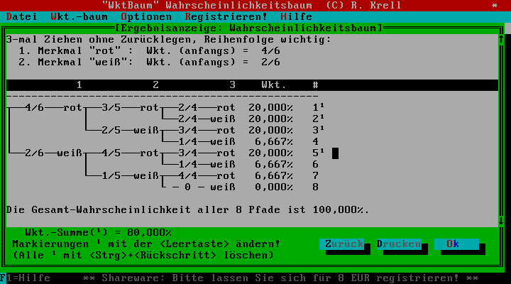 Bildschirmansicht "WktBaum"
